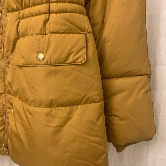 J. Crew New Chateau Puffer Coat - Size Small- Item BM538 - NWOT - Nutmeg color - Picture 4 of 4